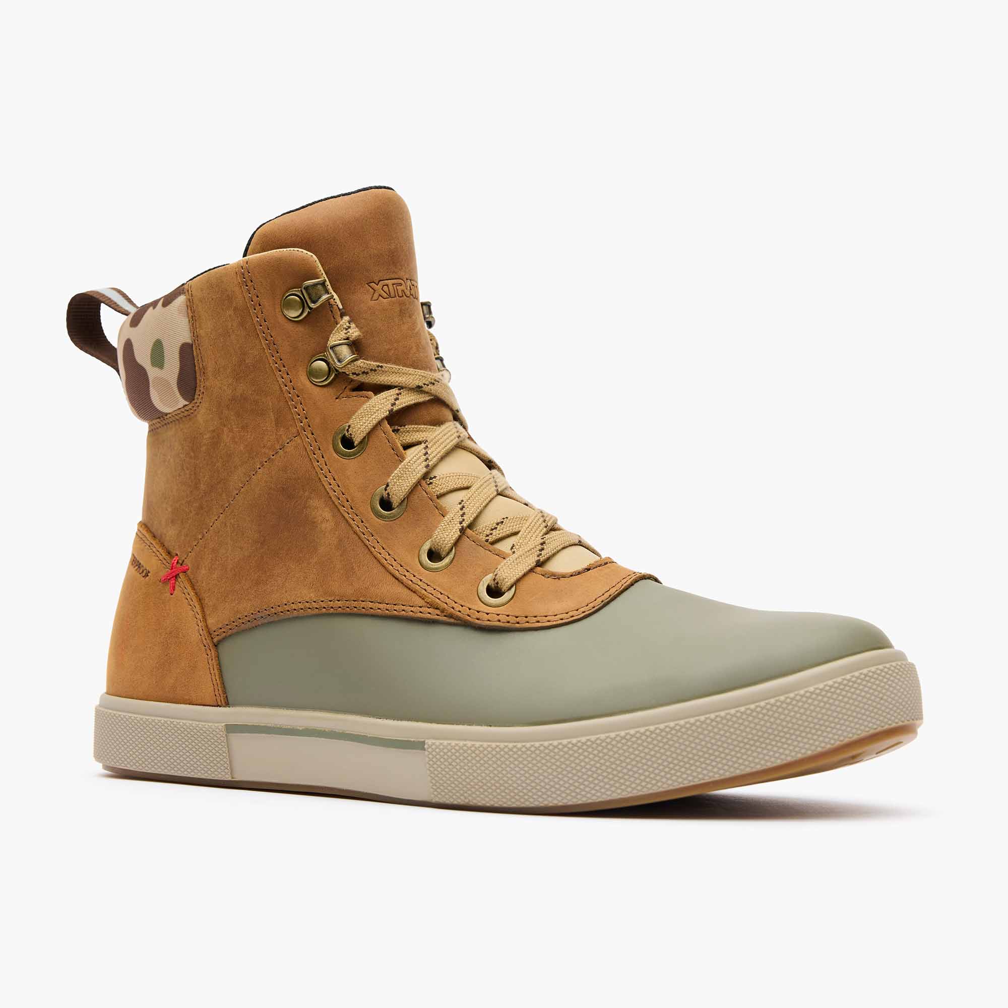 Men's Leather Lace Ankle Deck Boot
