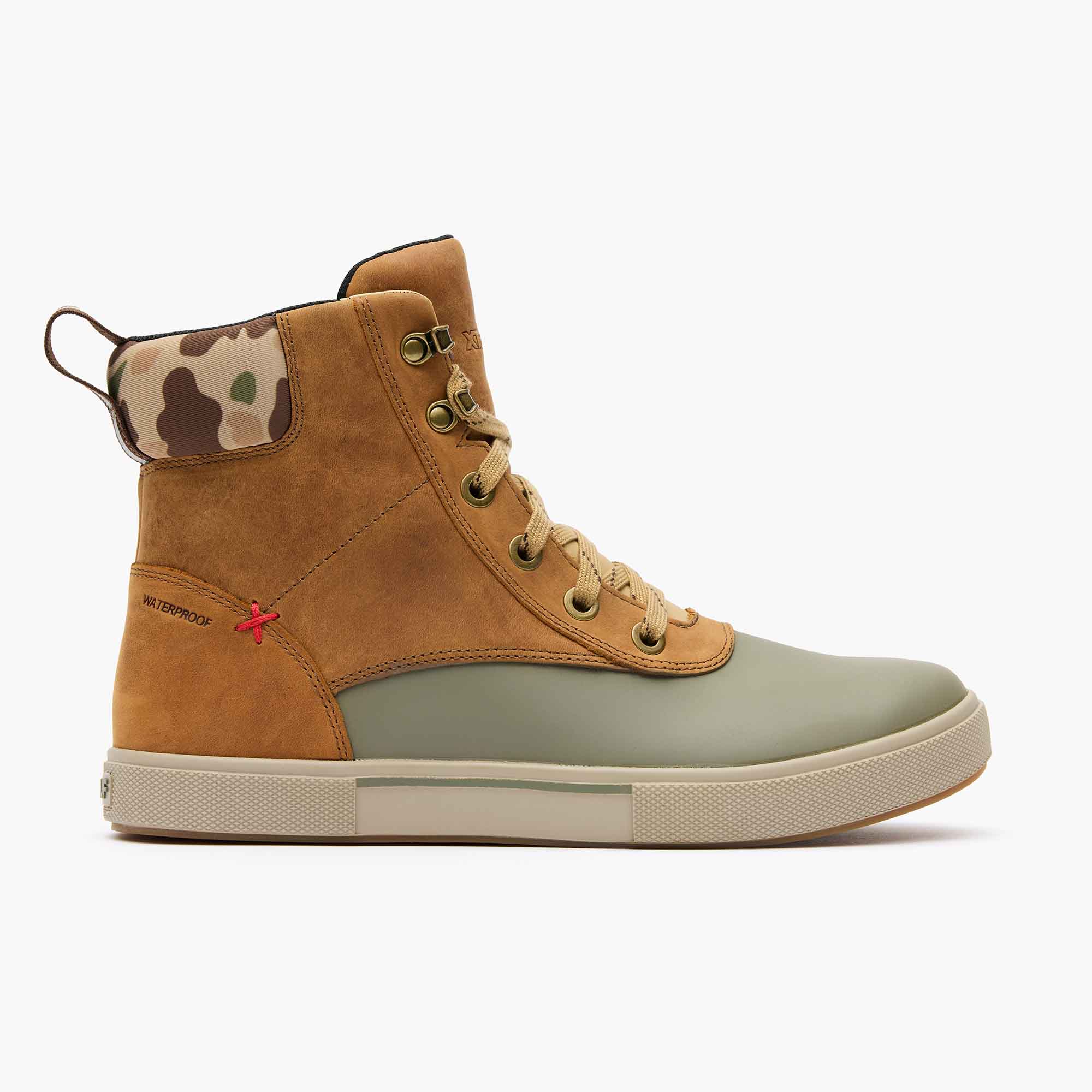 Men's Leather Lace Ankle Deck Boot - Image 3