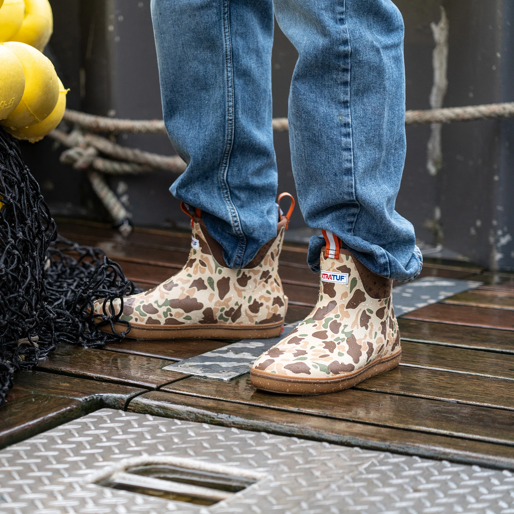 Men's Duck Camo Ankle Deck Boot - Image 3