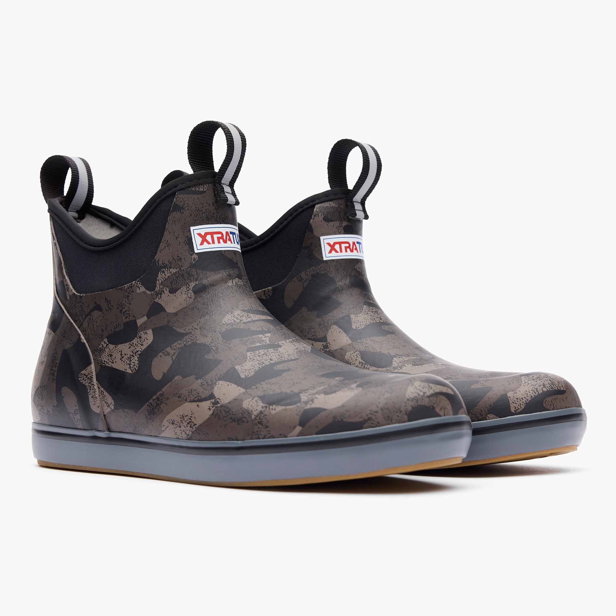 Women's Black Camo Ankle Deck Boot - Image 7