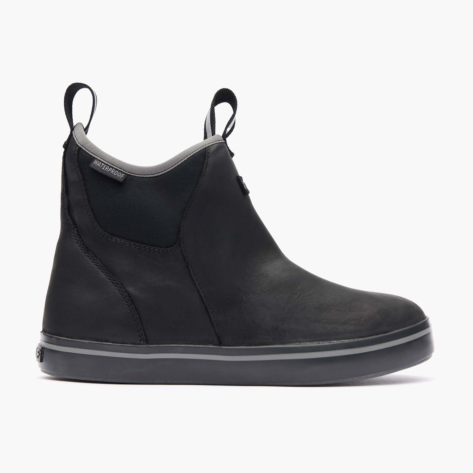 Women's Leather Ankle Deck Boot - Image 2